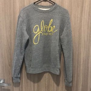 Sincerely Jules gray Globe Trotter sweatshirt sz S
